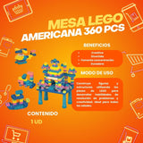 MESA LEGO AMERICANA 300 PIEZAS