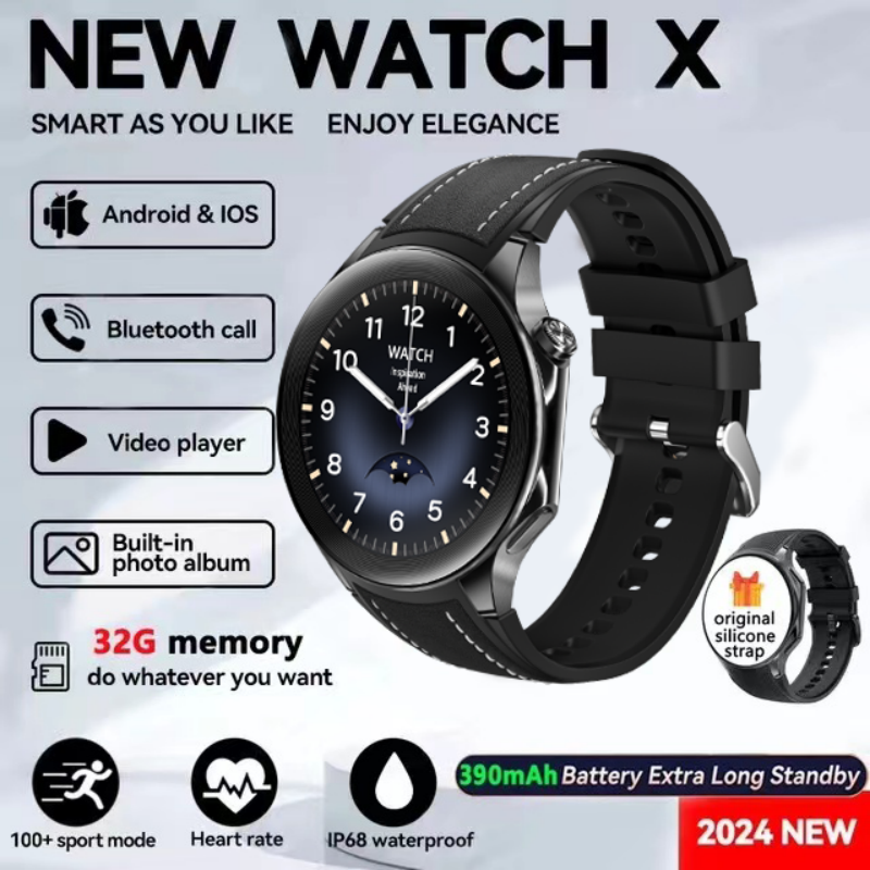 Reloj inteligente elegante HD Watch X